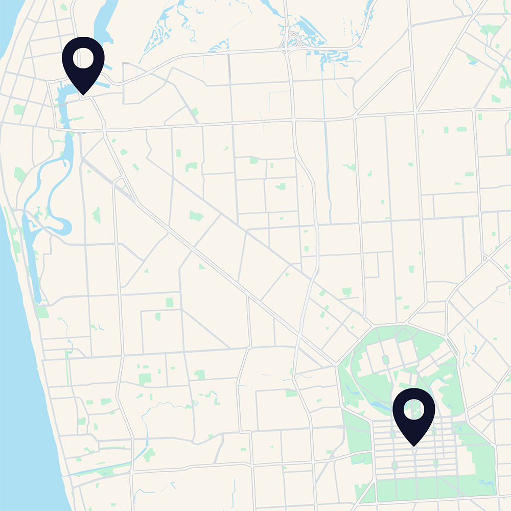 Map showing locations of DTF offices, one out at Port Adelaide and the rest in and around the CBD